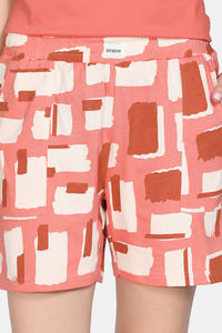 Zivame 2 Mile Fashion Knit Cotton Loungewear Set - Burnt Sienna — thumbnail 7